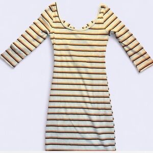 Striped Long Sleeve Dress